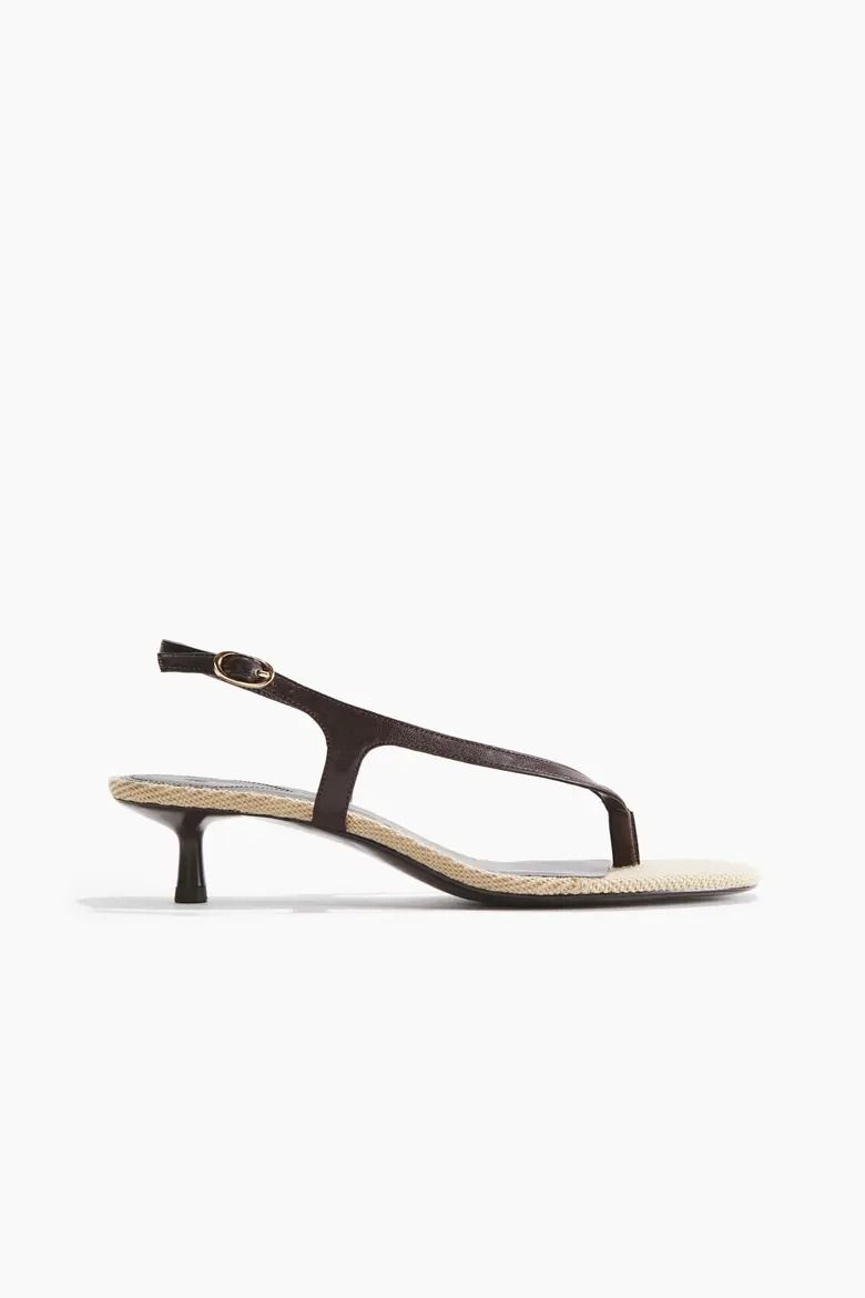 H&M, Kitten-Heeled Sandals