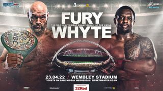 Fury vs Whyte heavweight boxing fight poster