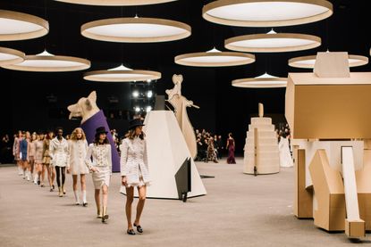 Chanel runway finale at haute couture week S/S 2023