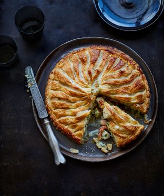 Smoked fish pithivier