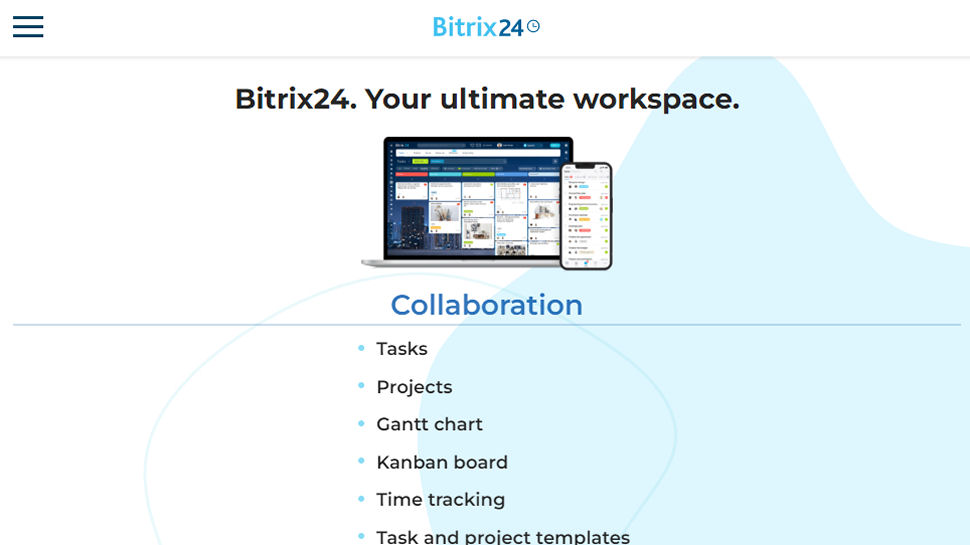 Website screenshot for Bitrix24