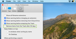 How to empty trash automatically in macOS