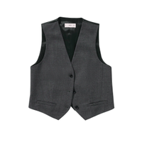 Check wool-blend suit waistcoat, £50 | Mango