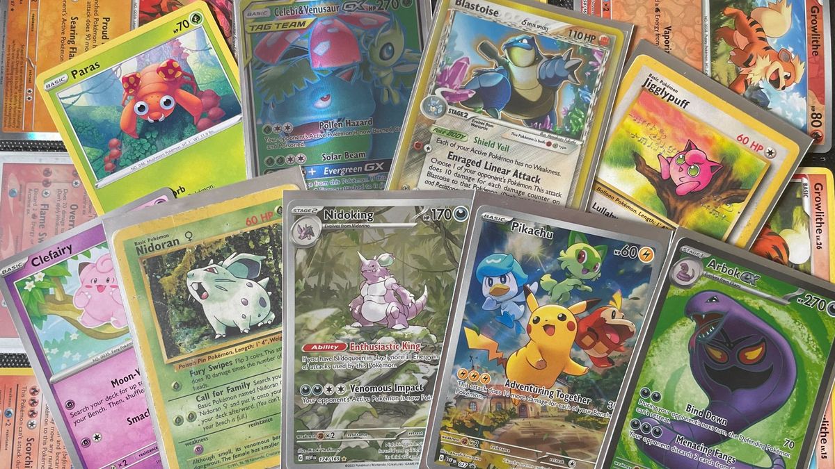 A collection of Pokémon cards