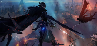 Dragon Age 4 concept art of an antivan crow on a rooftop