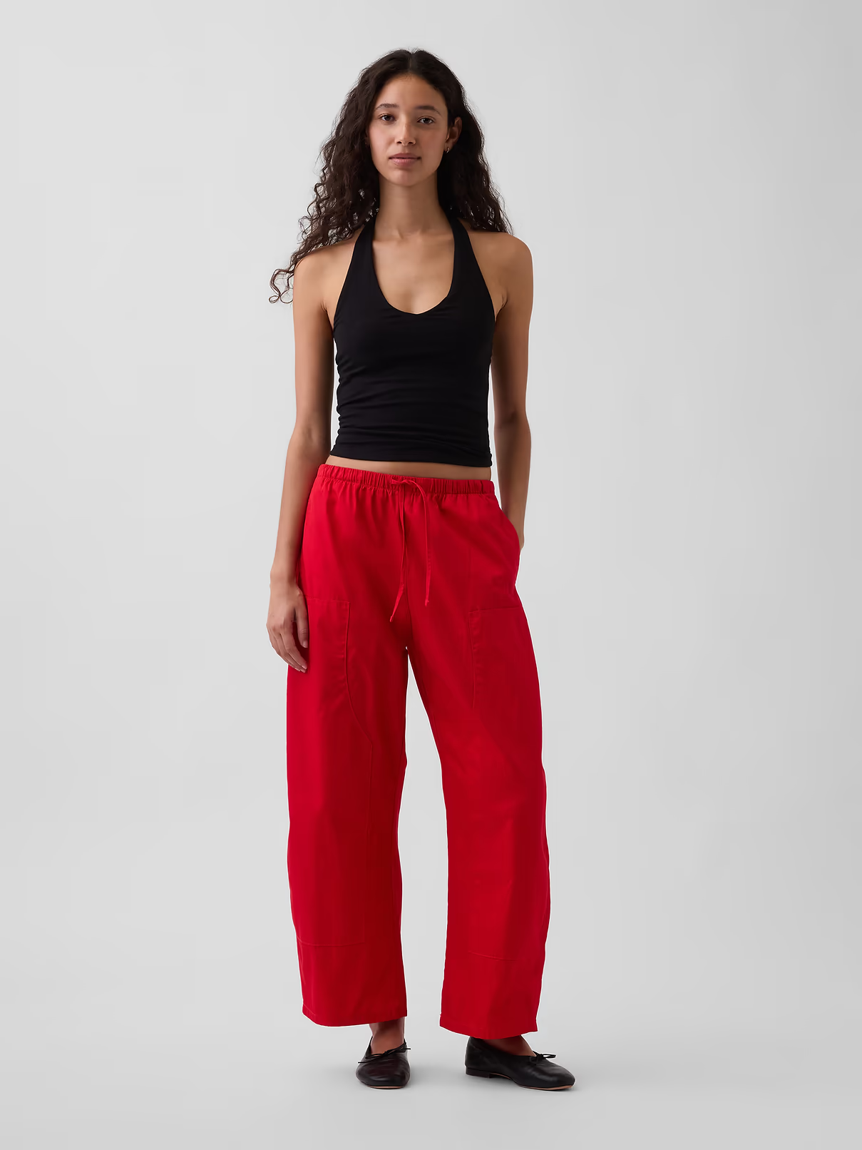 Gap, Poplin Easy Double-Knee Barrel Pants