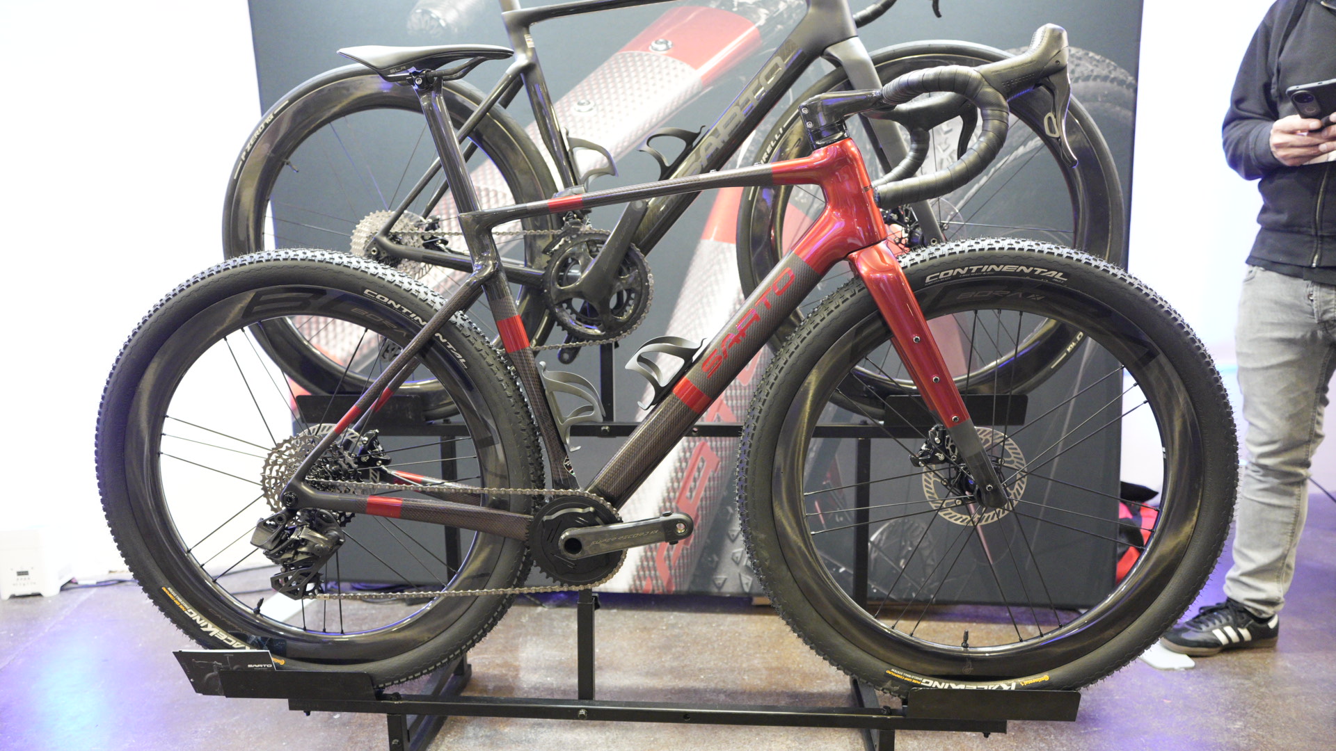 close up details of expensive bikes