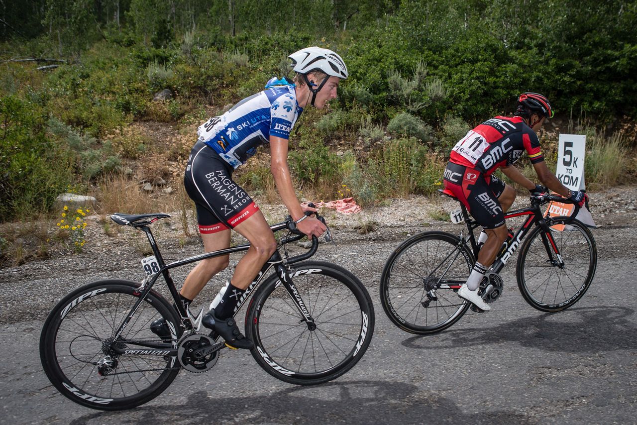 Adrian Costa (Axeon) and Darwin Atapuma (BMC) hit 5K to go