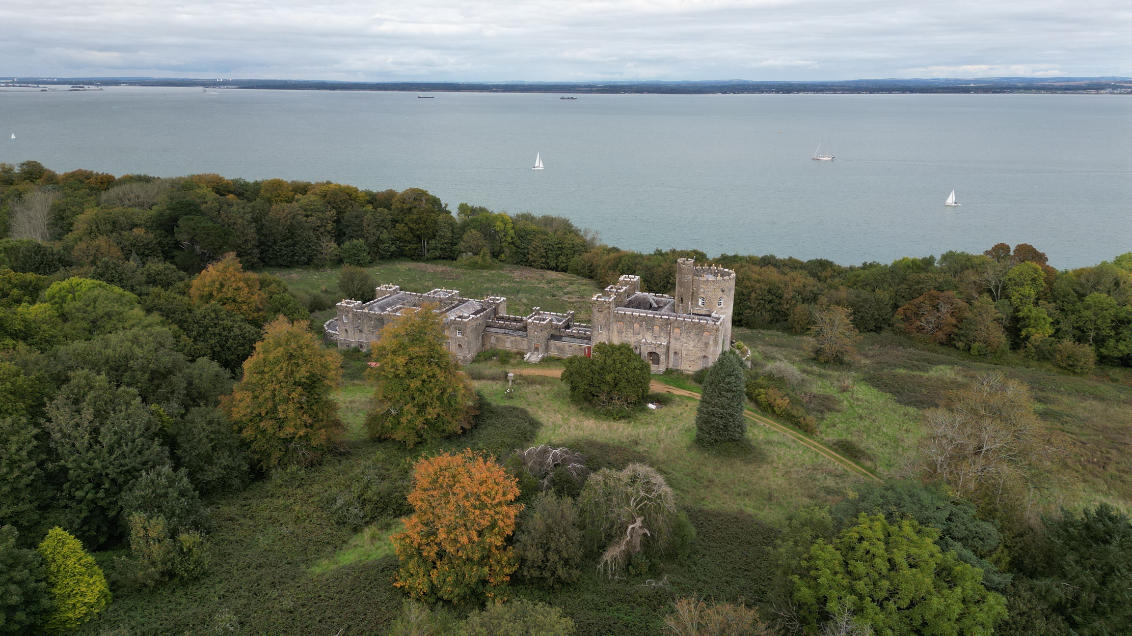 Images of the mildly derelict Norris Castle on the Isle of Wight
