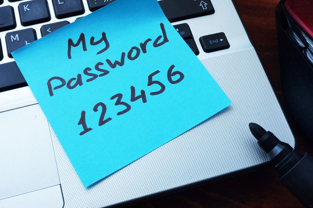 password on posit note