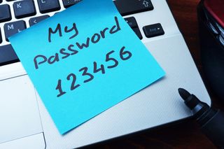 password on posit note