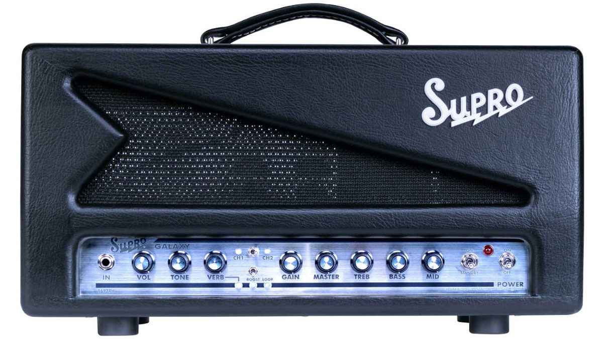 Supro Galaxy head front