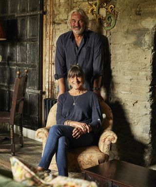 Judy Huston, co-founder of The Pig hotel and her husband Robin