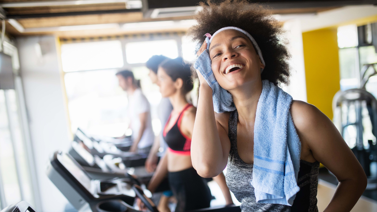 woman in gym 