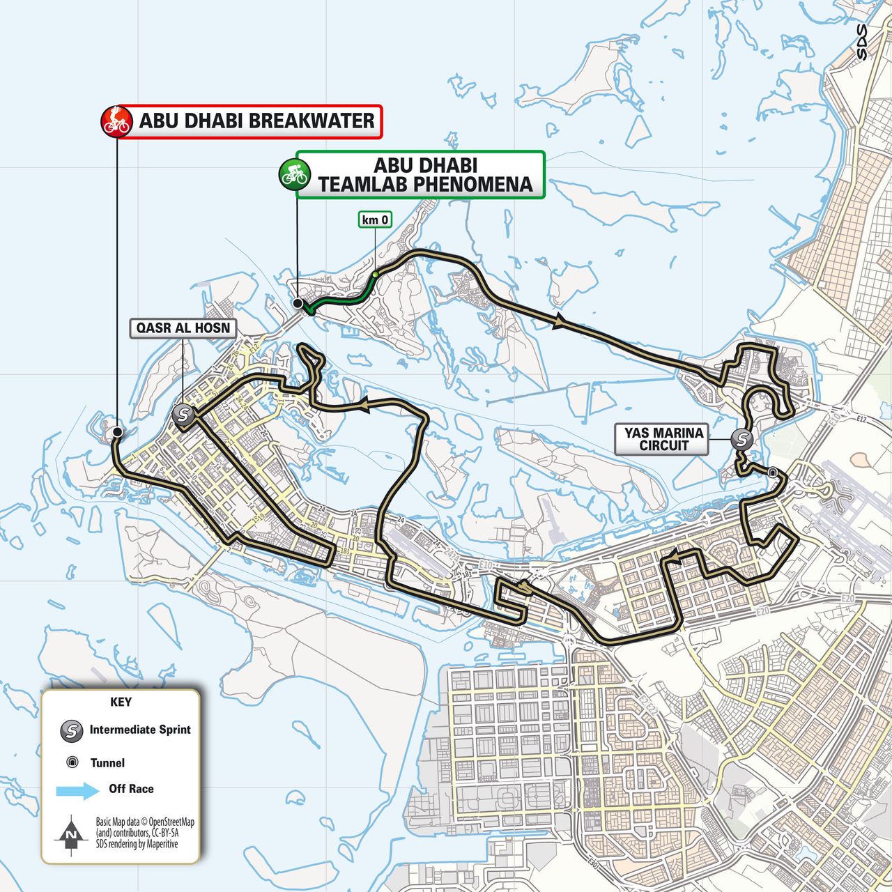 UAE Tour Women 2026 route maps and profiles