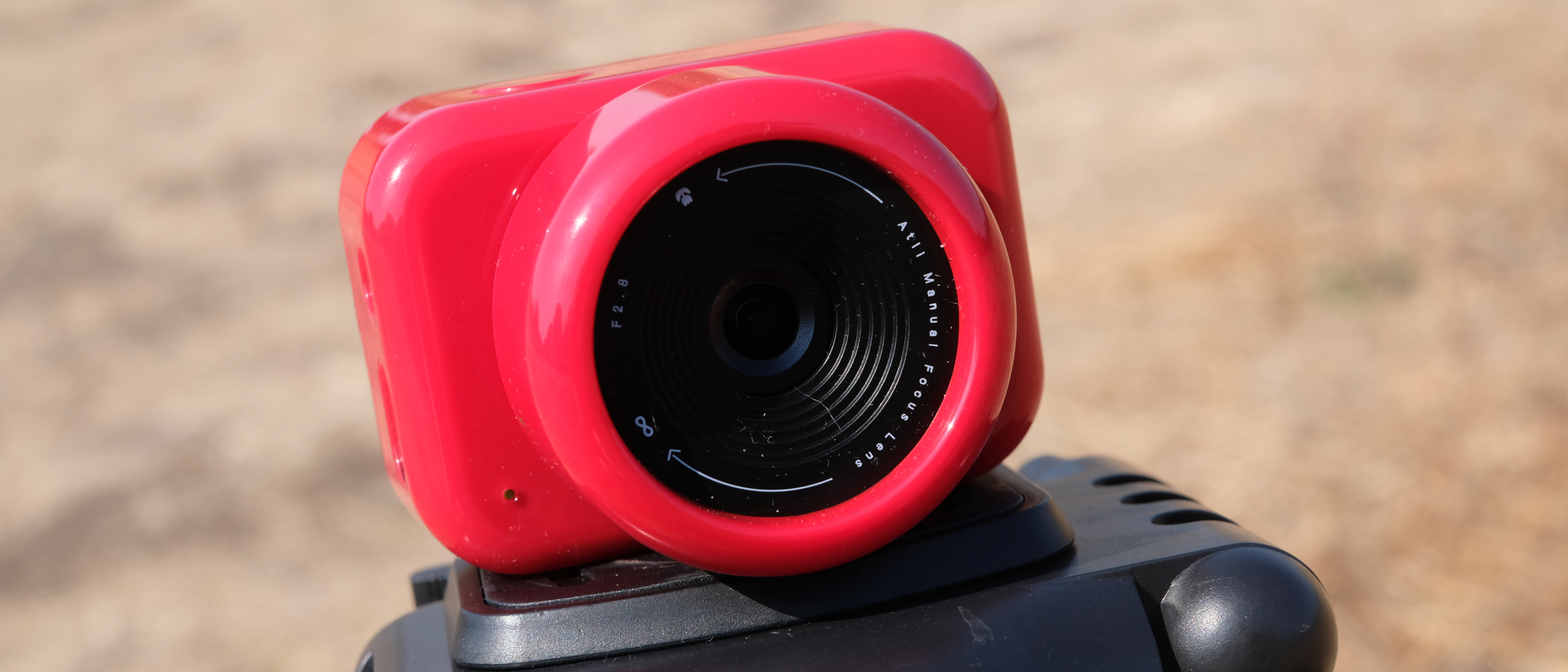 Photograph of the ATLi Eon time-lapse camera in red