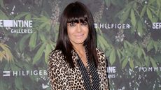 Claudia Winkleman wears a leopard print shirt as she attends The Serpentine Summer Party Co-Hosted By Tommy Hilfiger in 2016