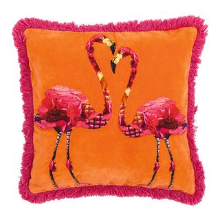 Flamingo scatter cushion