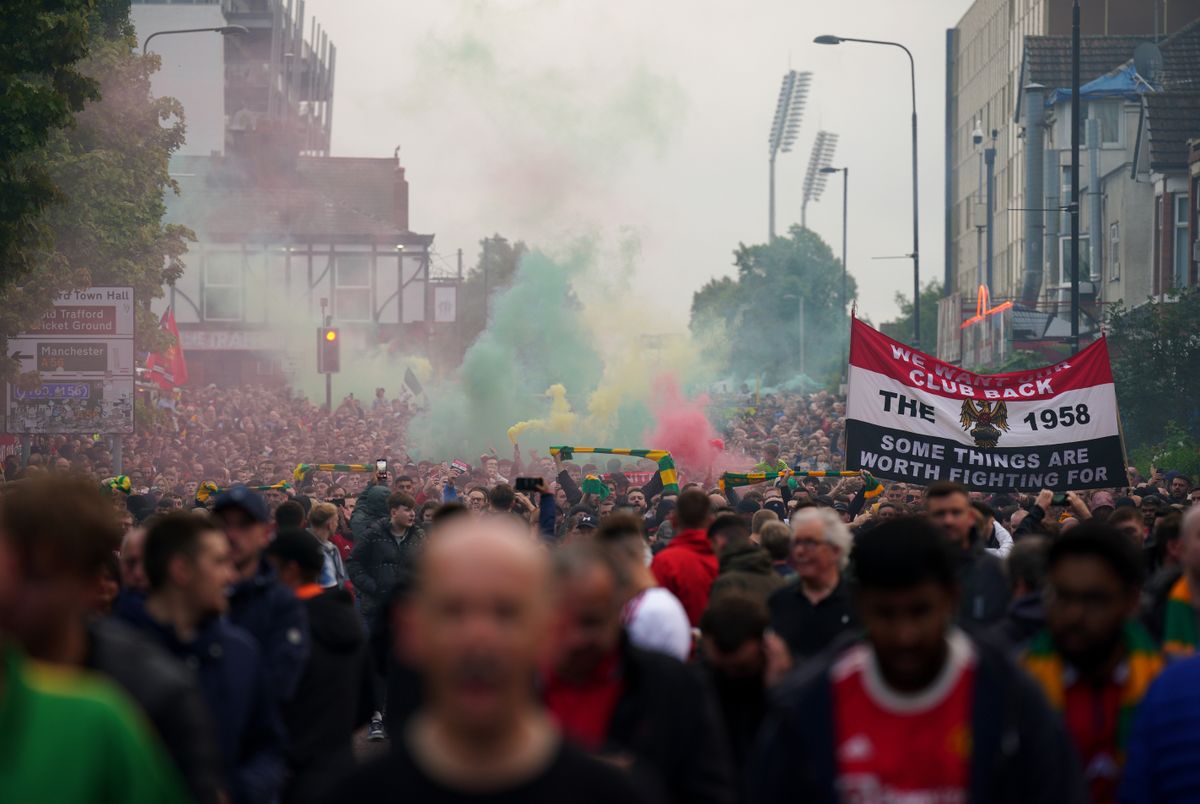 Manchester United fan protest – Old Trafford