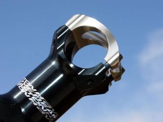 Easton's new Haven stem uses a Top-Lock clamp to reduce flex at the bar-stem interface plus a special shape to reduce point stress on the bar.