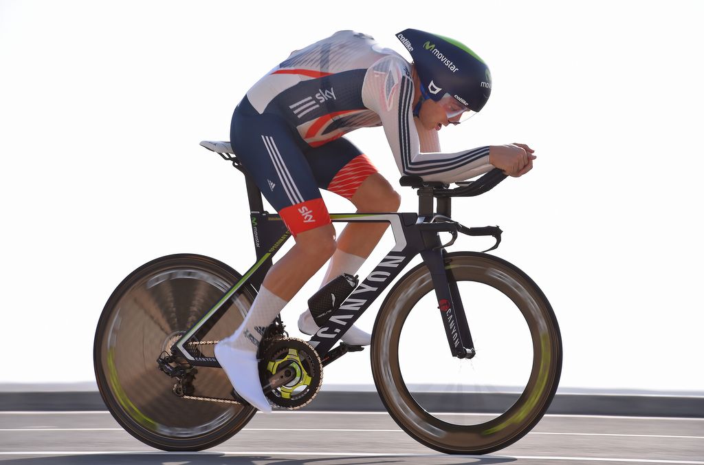 Alex Dowsett (Great Britain) rides to 12th