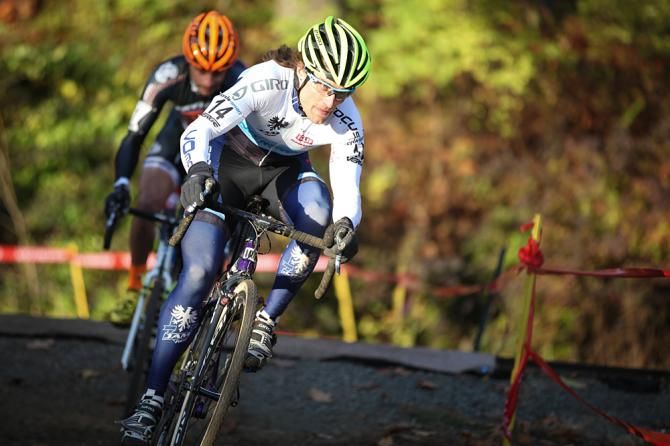 Clark and Favata in the second chase group