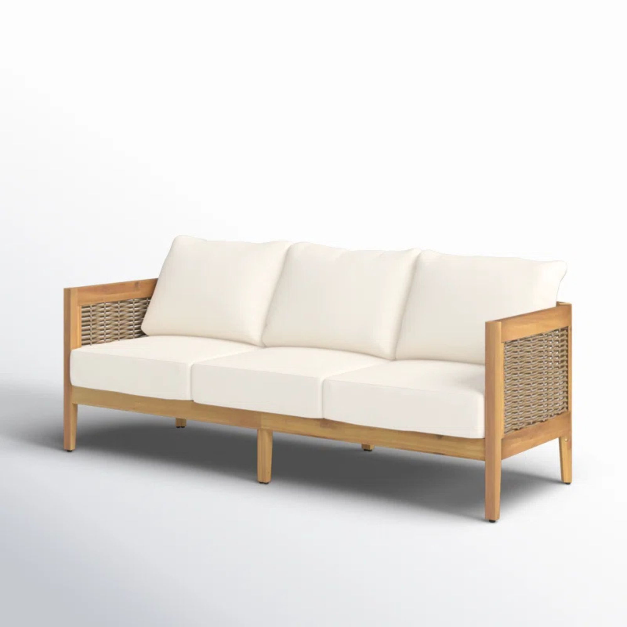 acie 76.5'' High-Density Polyethylene (HDPE) Wicker Outdoor Patio Sofa
