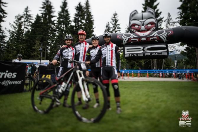 Team Rocky prepares for the last day in Whistler. BCBR kits for the end of the journey.
