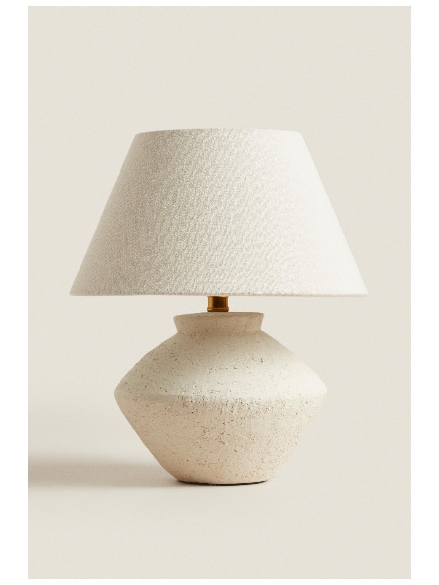 ZARAHOME, Small Table Lamp With Earthenware Base