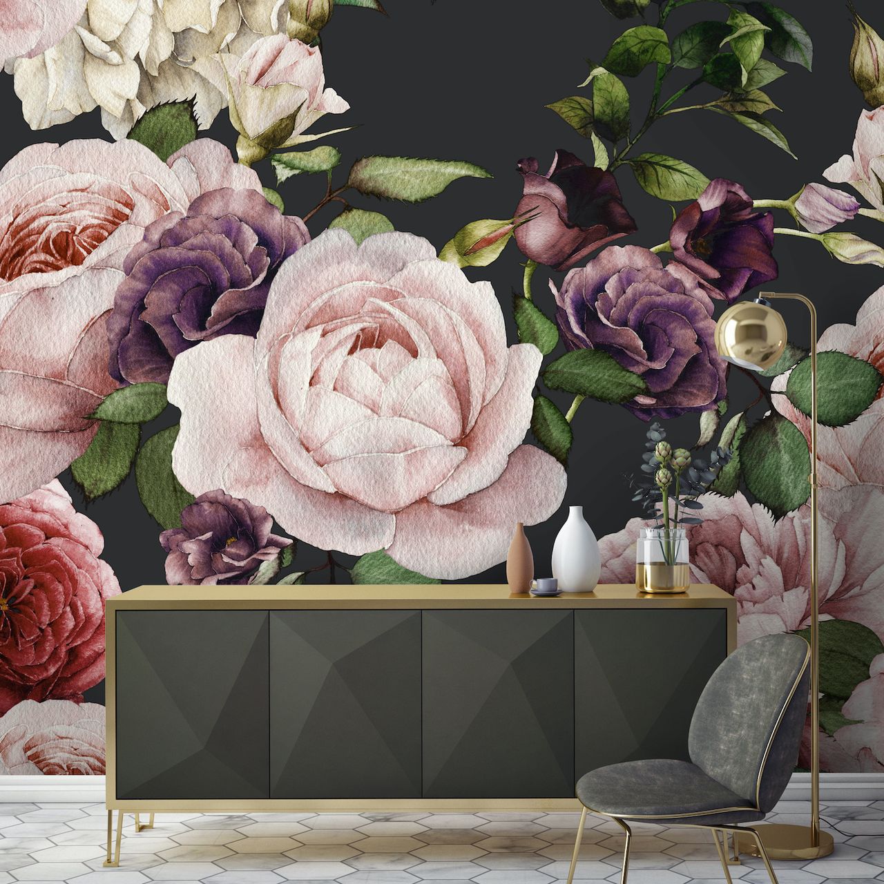 How to wallpaper a statement wall Livingetc