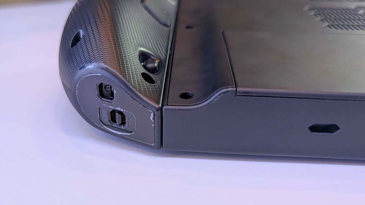 Closeup of the Lenovo Legion Go 2's FPS switch.