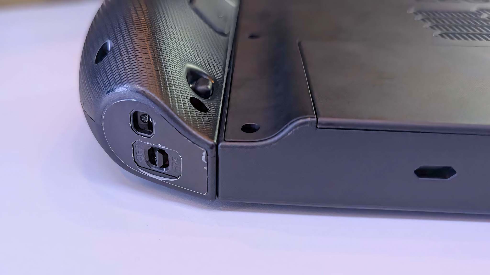 Closeup of the Lenovo Legion Go 2's FPS switch. 