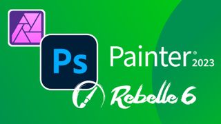 The best digital art software; a mix of logos of the leading art software