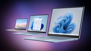 Surface Laptop Go comparison 3, 2, and 1