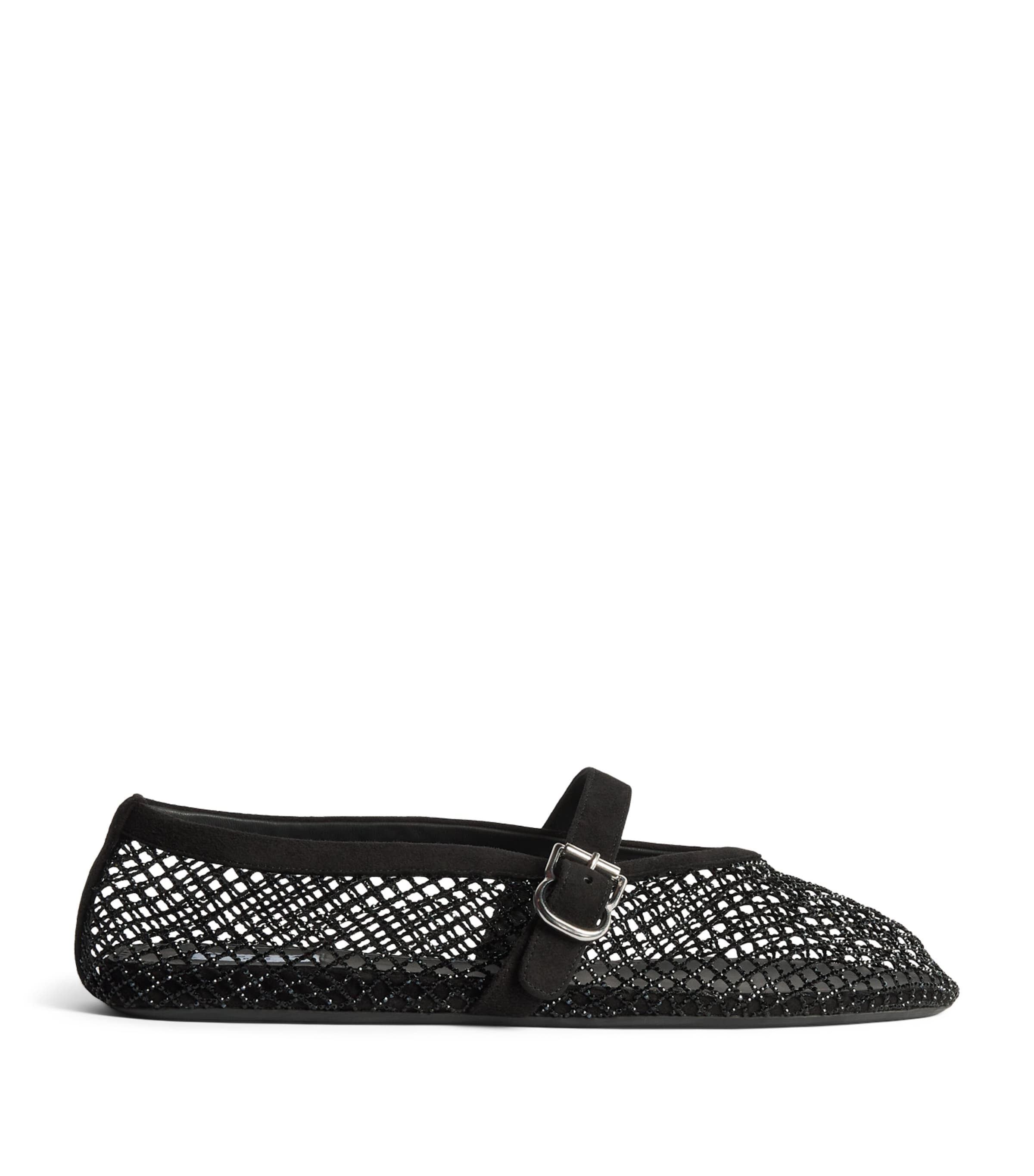 Ala&amp;iuml;a Mesh Embellished Ballet Flats