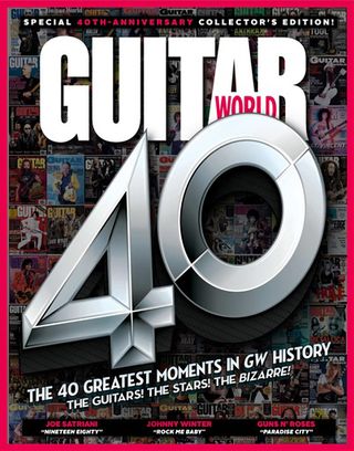 Guitar World 40th Anniversary issue cover