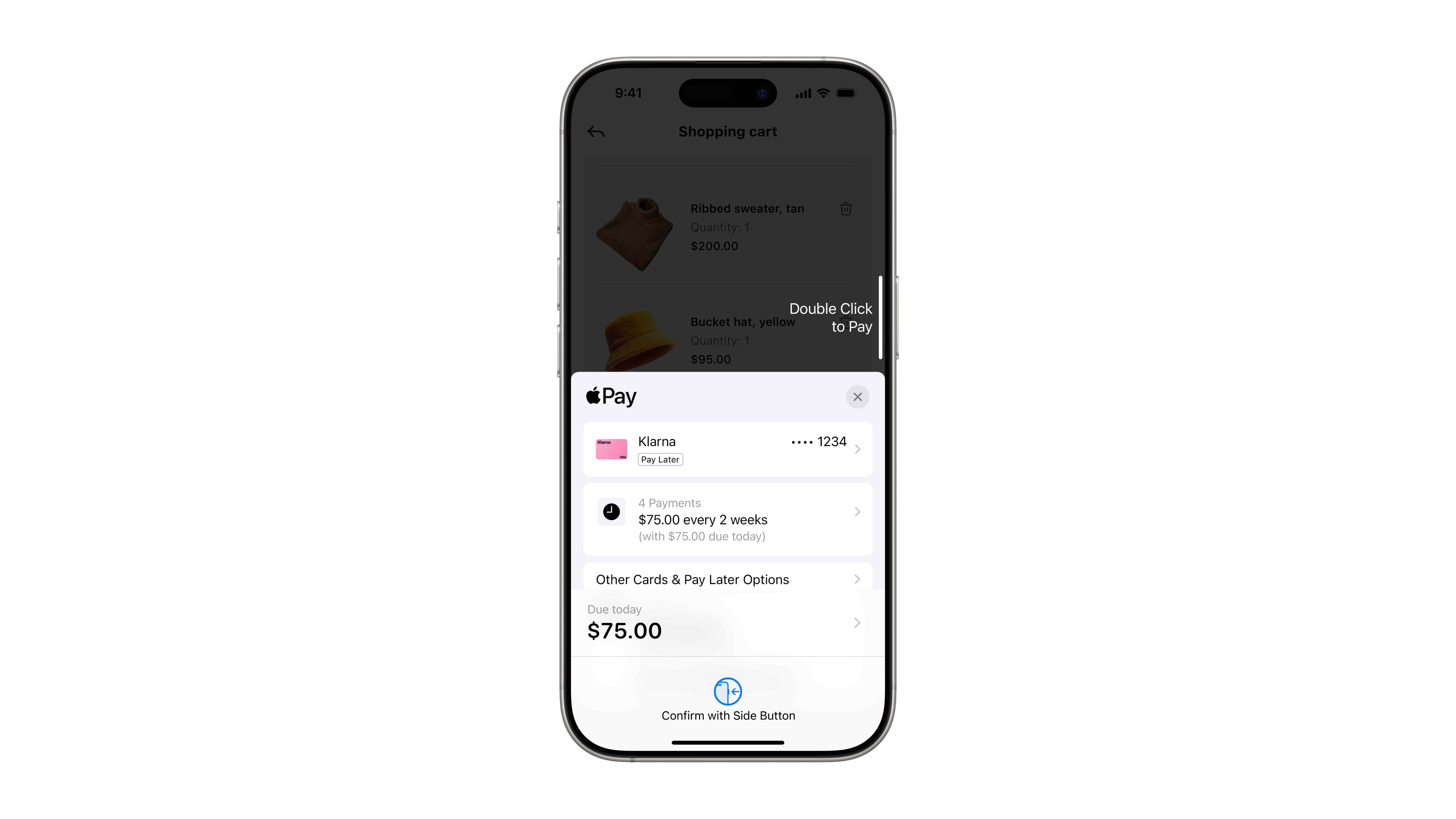 Klarna on Apple Pay