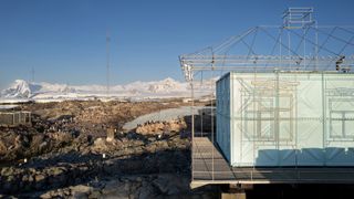 balbek bureau art installation at remote Antarctica research base