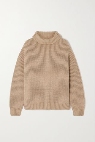 Sydney Ribbed-Knit Turtleneck Sweater