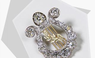 The Diamond Lyre brooch by Bentley & Skinner