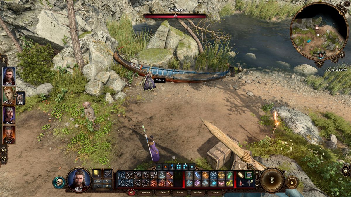 Baldur's Gate 3 revive characters - Withers in your camp