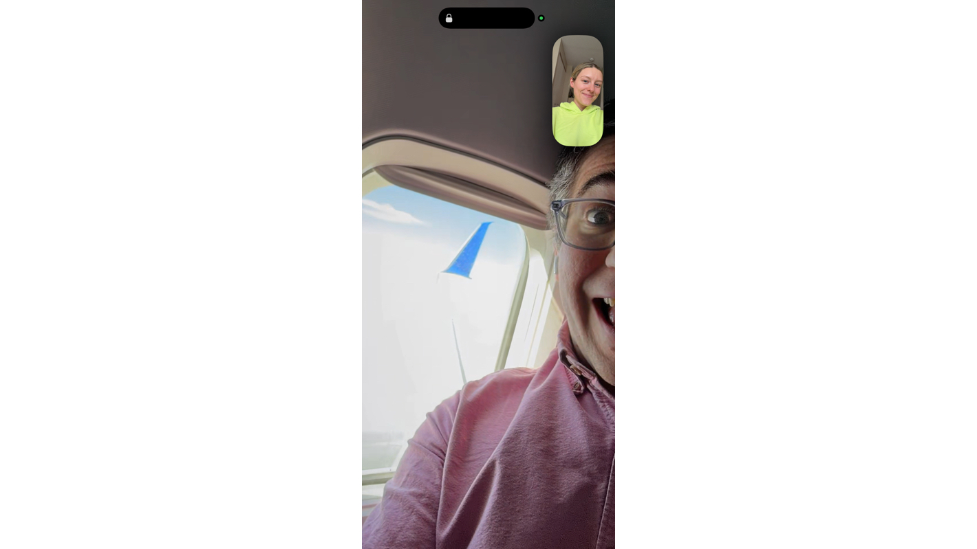 FaceTime Call on United Airlines