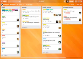 Asana's biggest rival Trello has a much more visual, Post-It-inspired interface where teams can share sketches and mockups as well as tasks to complete