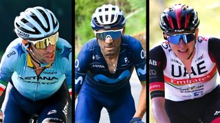 Nibali Valverde Pogacar Il Lombardia 2022 riders to watch Getty Images composite