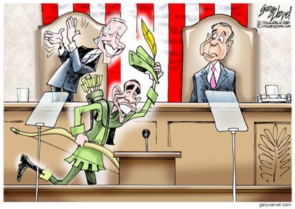 Obama cartoon U.S. State of the Union
