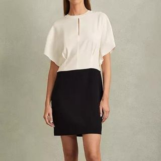 Reiss Marlowe Colour Block Mini Dress