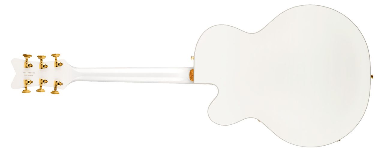 Gretsch G6136TG Players Edition Falcon Hollow Body with String-Thru Bigsby Gold Hardware White