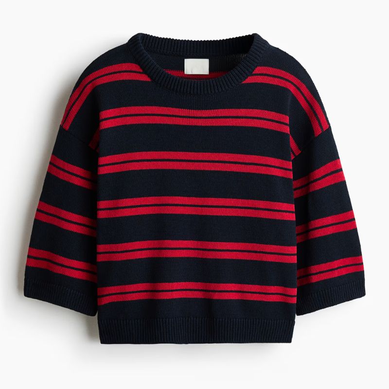 H&amp;amp;M, striped knitted t-shirt