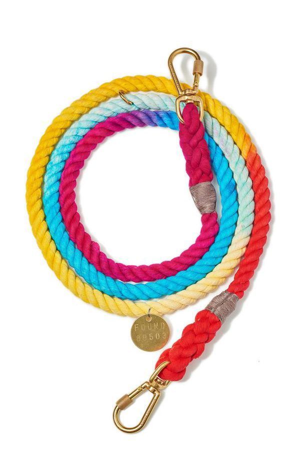 Prismatic Cotton Rope Dog Leash
