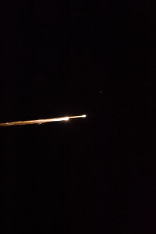Soyuz TMA-05M Re-Entry Plasma Streak